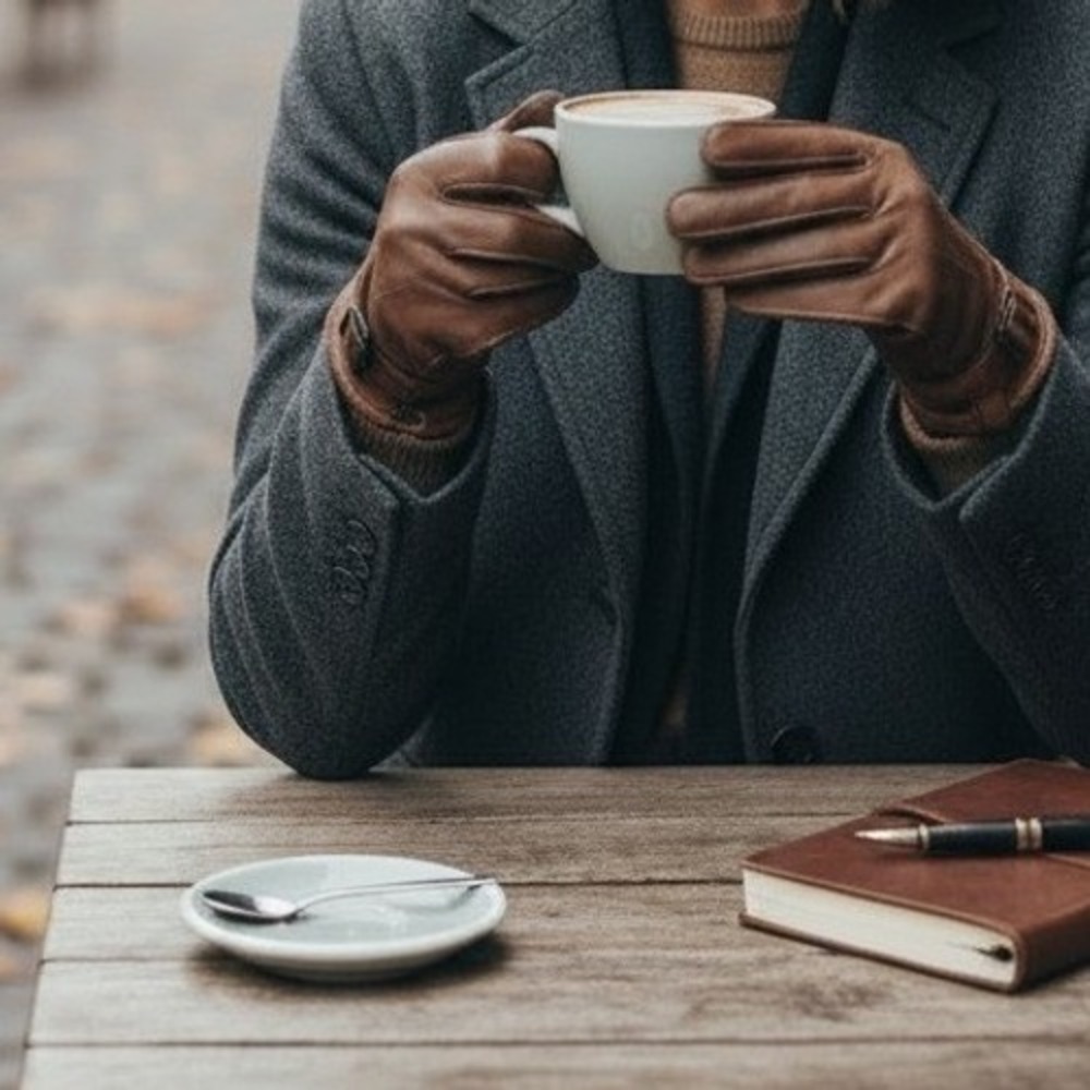 Vintage‎ Auclair Leather Driving Gloves Women's Medium Brown Made in Canada
